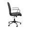 Flash Furniture Black LeatherSoft Office Chair with Black Arms GO-21111B-BK-BK-GG - alternate 7